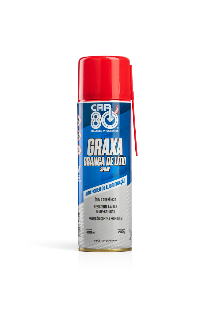 Graxa branca de lítio spray. alto poder de lubrificação. lubrificante resistente a altas temperaturas.