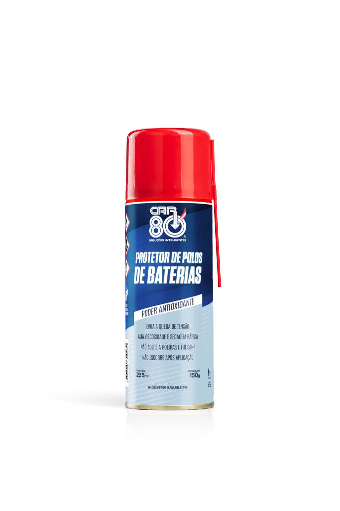 Produto spray para proteger os polos de bateria. Formador de película.